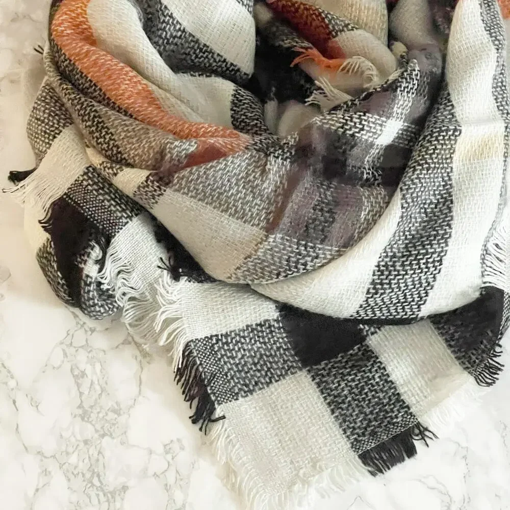 VICI October Festival Plaid Blanket Scarf